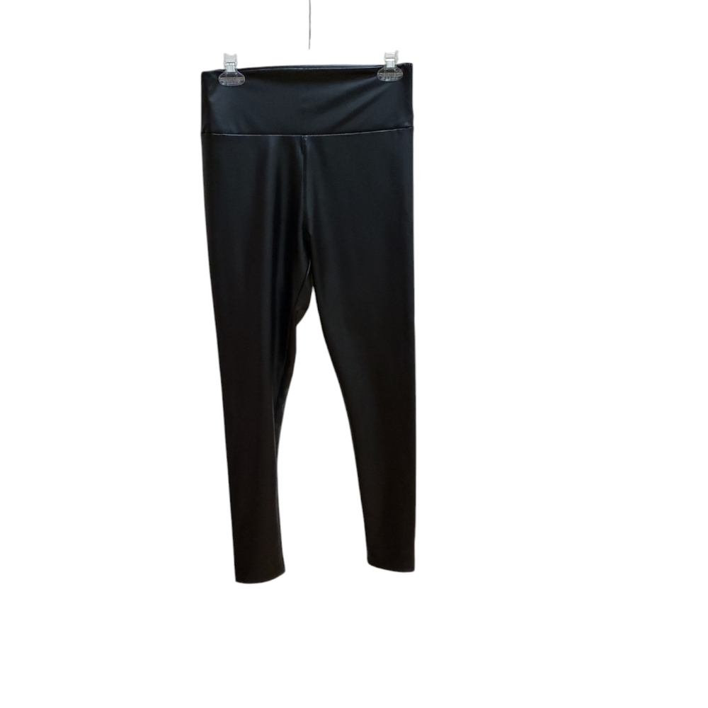 Tagoo Faux Leather Leggings Womens Size M Black Ankle Classic High Waisted